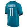 Parker Washington Jacksonville Jaguars Nike Team Game Jersey - Teal - Detail View