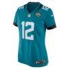 Nathan Rourke Jacksonville Jaguars Nike Women's Team Game Jersey - Teal - Side View