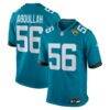 Yasir Abdullah Jacksonville Jaguars Nike Team Game Jersey - Teal - Front View