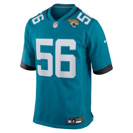 Yasir Abdullah Jacksonville Jaguars Nike Team Game Jersey - Teal - Side View