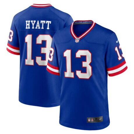 Jalin Hyatt New York Giants Nike Alternate Game Jersey - - Front View