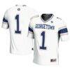 #1 Georgetown Hoyas GameDay Greats Youth Football Jersey - White - Front View