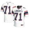 #71 Liberty Flames GameDay Greats Youth Football Jersey - White - Front View