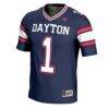 #1 Dayton Flyers GameDay Greats Football Jersey - Navy - Side View