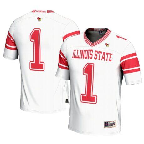 #1 Illinois State Redbirds GameDay Greats Football Jersey - White - Front View