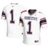 #1 Fresno State Bulldogs GameDay Greats Football Jersey - White - Front View