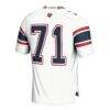 #71 Liberty Flames GameDay Greats Football Jersey - White - Detail View