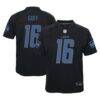 Jared Goff Detroit Lions Nike Youth Game Jersey - Black - Front View