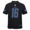 Jared Goff Detroit Lions Nike Youth Game Jersey - Black - Side View