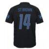 Amon-Ra St. Brown Detroit Lions Nike Youth Game Jersey - Black - Detail View
