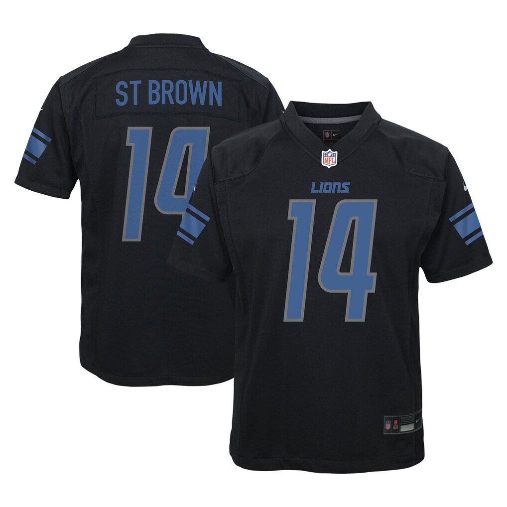 Amon-Ra St. Brown Detroit Lions Nike Youth Game Jersey