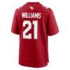 Garrett Williams Arizona Cardinals Nike Game Jersey - - Detail View