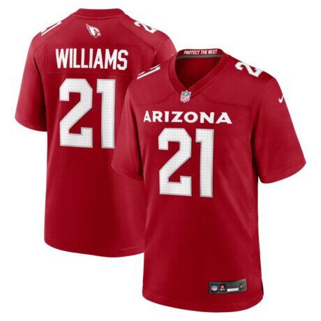 Garrett Williams Arizona Cardinals Nike Game Jersey - - Front View