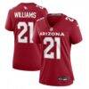 Garrett Williams Arizona Cardinals Nike Women's Game Jersey - - Front View