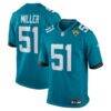 Ventrell Miller Jacksonville Jaguars Nike Game Jersey - Teal - Front View