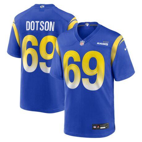 Kevin Dotson Los Angeles Rams Nike Game Jersey - - Front View