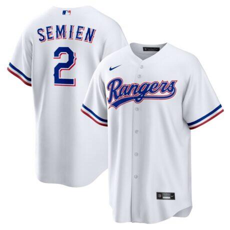 Marcus Semien Texas Rangers Nike Youth Home Replica Player Jersey - White - Front View