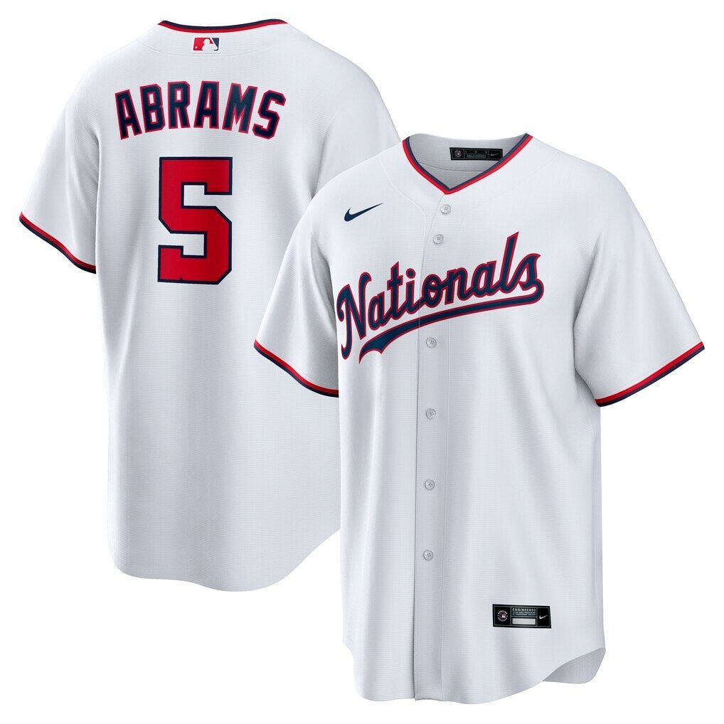 CJ Abrams Washington Nationals Nike Youth Home Replica Player Jersey