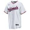CJ Abrams Washington Nationals Nike Youth Home Replica Player Jersey - White - Side View