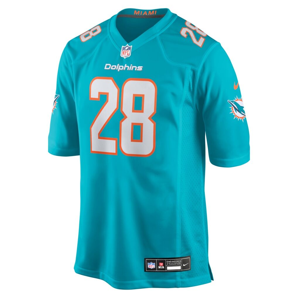 Devon Achane Miami Dolphins Nike Player Game Jersey - Aqua