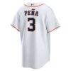 Jeremy Peña Houston Astros Nike Home Replica Jersey - White - Detail View