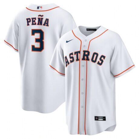 Jeremy Peña Houston Astros Nike Home Replica Jersey - White - Front View