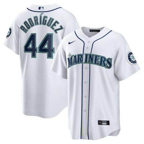 Julio Rodríguez Seattle Mariners Nike Home Replica Jersey - White - Front View