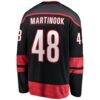 Jordan Martinook Carolina Hurricanes Fashion7 Home Breakaway Jersey - Black - Detail View