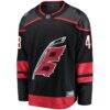 Jordan Martinook Carolina Hurricanes Fashion7 Home Breakaway Jersey - Black - Side View