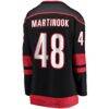 Jordan Martinook Carolina Hurricanes Fashion7 Women's Home Breakaway Player Jersey - Black - Detail View