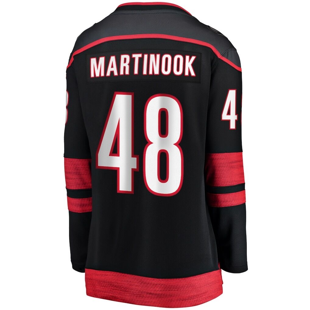 Jordan Martinook Carolina Hurricanes Fashion7 Women's Home Breakaway Player Jersey
