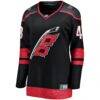 Jordan Martinook Carolina Hurricanes Fashion7 Women's Home Breakaway Player Jersey - Black - Side View