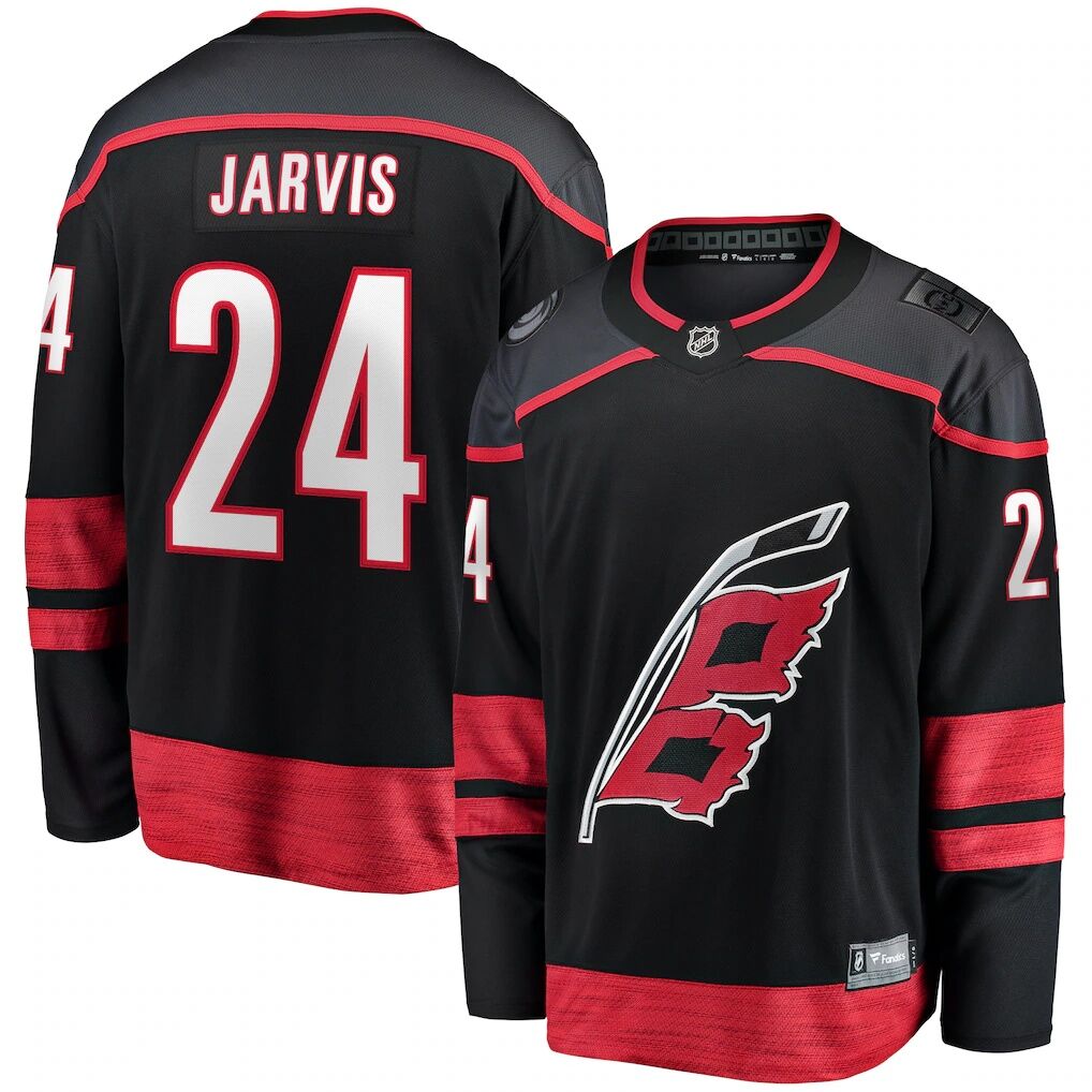 Seth Jarvis Carolina Hurricanes Fashion7 Home Breakaway Jersey