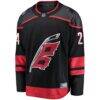 Seth Jarvis Carolina Hurricanes Fashion7 Home Breakaway Jersey - Black - Side View
