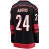Seth Jarvis Carolina Hurricanes Fashion7 Women's Home Breakaway Player Jersey - Black - Detail View