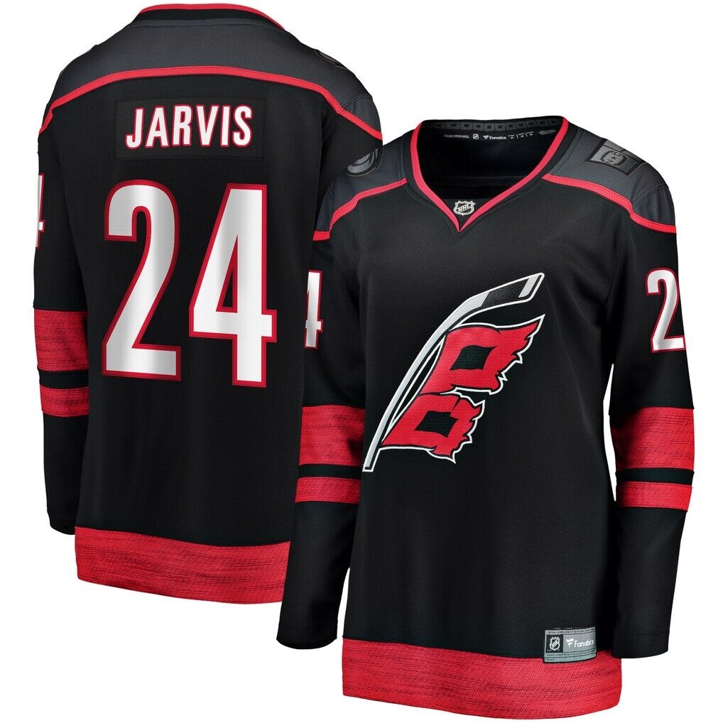 Seth Jarvis Carolina Hurricanes Fashion7 Women's Home Breakaway Player Jersey