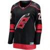 Seth Jarvis Carolina Hurricanes Fashion7 Women's Home Breakaway Player Jersey - Black - Side View