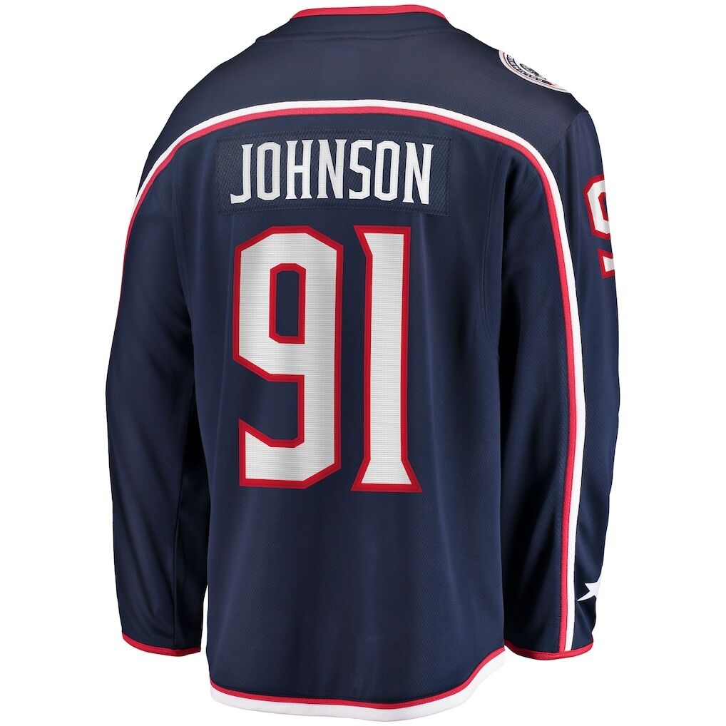 Kent Johnson Columbus Blue Jackets Fashion7 Home Breakaway Jersey