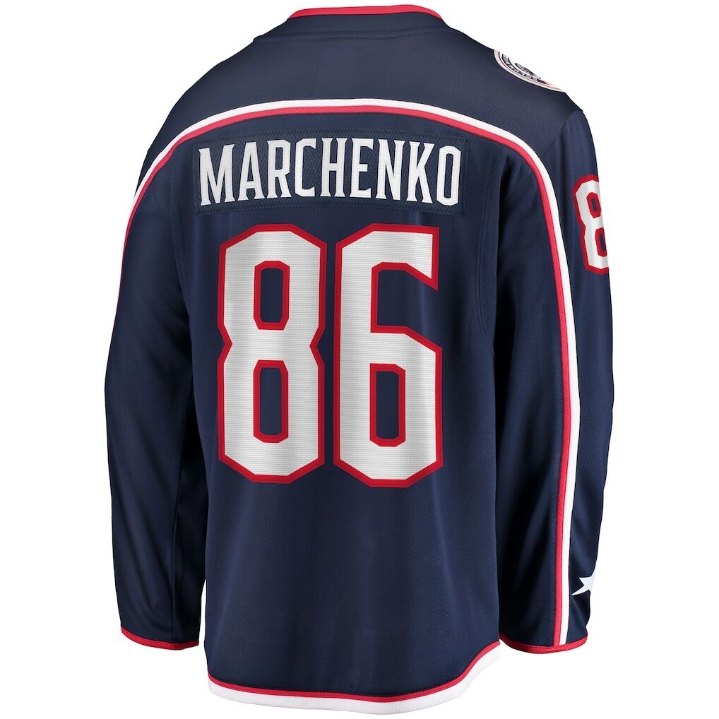 Kirill Marchenko Columbus Blue Jackets Fashion7 Home Breakaway Jersey