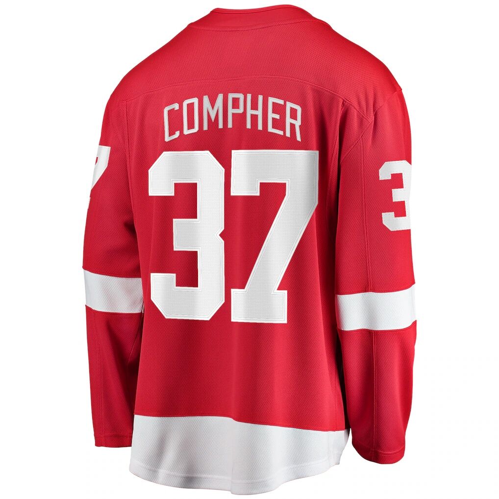 J.T. Compher Detroit Red Wings Fashion7 Home Breakaway Jersey