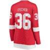 Christian Fischer Detroit Red Wings Fashion7 Women's Home Breakaway Player Jersey - Red - Detail View