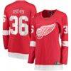 Christian Fischer Detroit Red Wings Fashion7 Women's Home Breakaway Player Jersey - Red - Front View