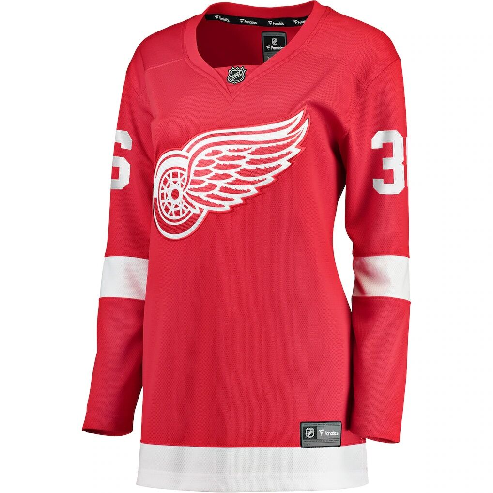 Christian Fischer Detroit Red Wings Fashion7 Women's Home Breakaway Player Jersey