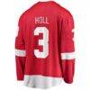 Justin Holl Detroit Red Wings Fashion7 Home Breakaway Jersey - Red - Detail View