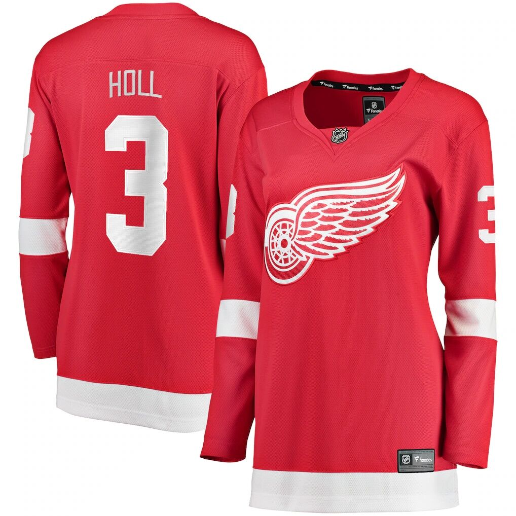 Justin Holl Detroit Red Wings Fashion7 Women's Home Breakaway Player Jersey