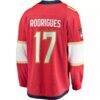 Evan Rodrigues Florida Panthers Fashion7 Home Breakaway Jersey - Red - Detail View