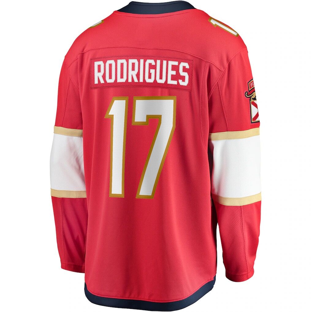 Evan Rodrigues Florida Panthers Fashion7 Home Breakaway Jersey