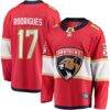 Evan Rodrigues Florida Panthers Fashion7 Home Breakaway Jersey - Red - Front View
