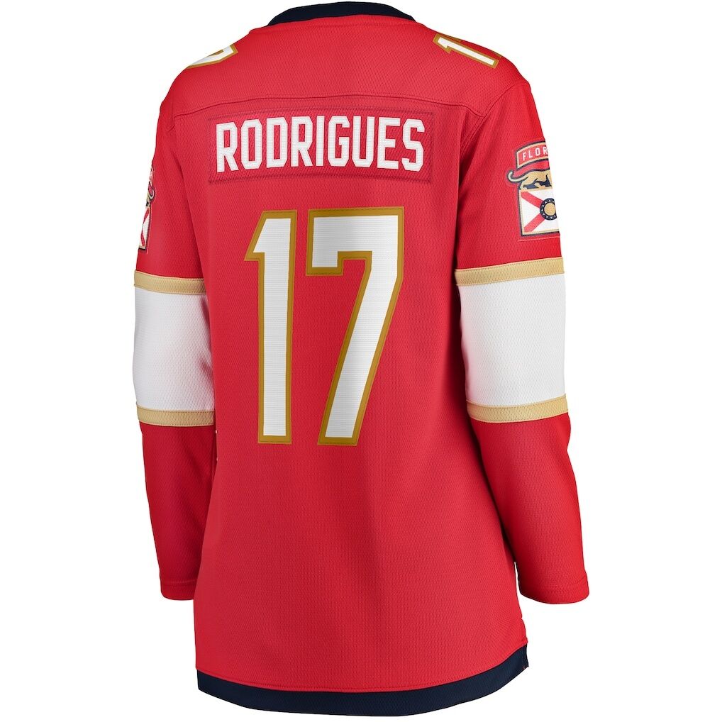 Evan Rodrigues Florida Panthers Fashion7 Women's Home Breakaway Player Jersey