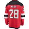Timo Meier New Jersey Devils Fashion7 Home Breakaway Jersey - Red - Detail View